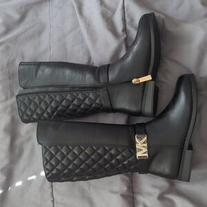 Michael Kors Black rider boots. New. Kids size 13.